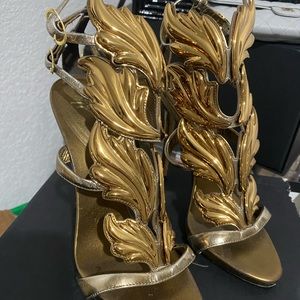 Giuseppe Zanotti Gold Coline Wings